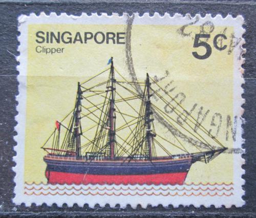 Potovn znmka Singapur 1982 Plachetnice Mi# 343 y - zvtit obrzek