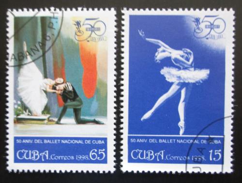 Poštovní známky Kuba 1998 Státní balet, 50. výroèí Mi# 4160-61