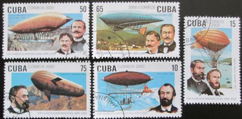Poštovní známky Kuba 2000 Vzducholodì Mi# 4276-80