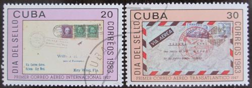 Potovn znmky Kuba 1983 Den znmek Mi# 2738-39  - zvtit obrzek
