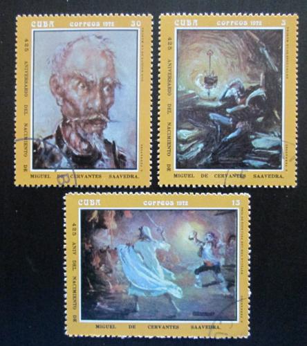 Poštovní známky Kuba 1972 Umìní Mi# 1809-11