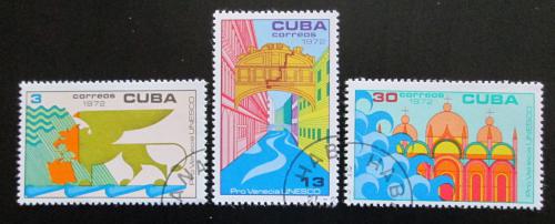Poštovní známky Kuba 1972 Ochrana Benátek UNESCO Mi# 1828-30