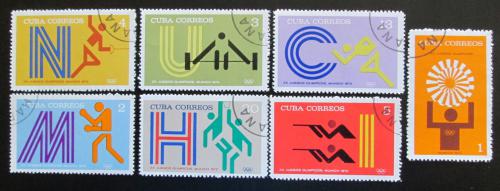 Poštovní známky Kuba 1972 LOH Mnichov Mi# 1790-96