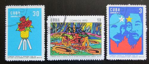 Poštovní známky Kuba 1972 Válka ve Vietnamu Mi# 1770-72