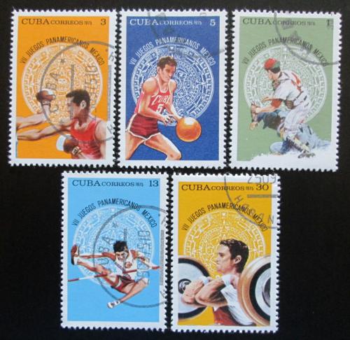 Poštovní známky Kuba 1975 Pan-americké hry Mi# 2072-76