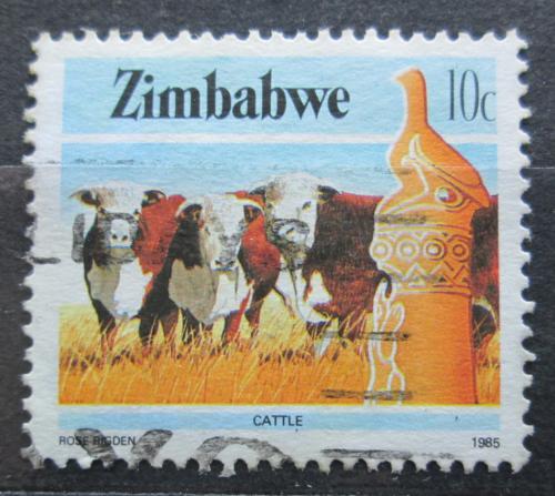 Poštovní známka Zimbabwe 1985 Krávy Mi# 313 A