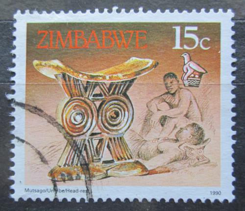Poštovní známka Zimbabwe 1990 Opìrka hlavy Mi# 424