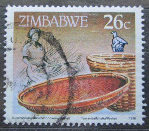 Poštovní známka Zimbabwe 1990 Proutìné koše Mi# 428