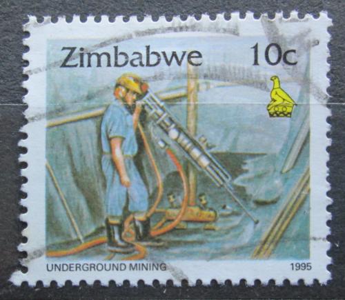 Poštovní známka Zimbabwe 1995 Tìžba zlata Mi# 543 