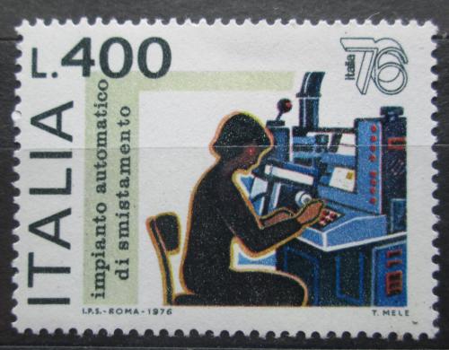 Poštovní známka Itálie 1976 Tøídìní dopisù Mi# 1545