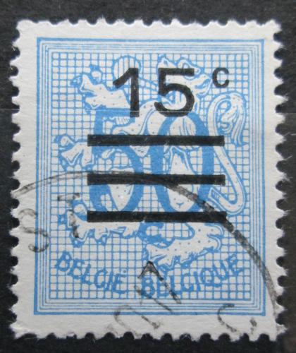 Poštovní známka Belgie 1968 Heraldický lev pøetisk Mi# 1508