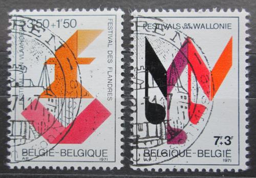 Poštovní známky Belgie 1971 Hudební festivaly Mi# 1651-52