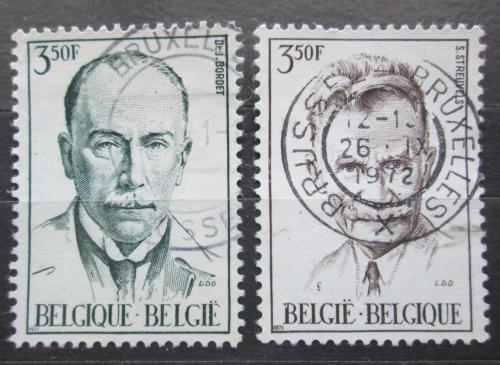 Poštovní známky Belgie 1971 Osobnosti Mi# 1655-56