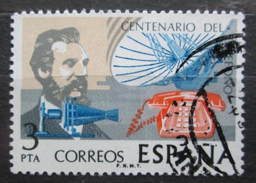 Poštovní známka Španìlsko 1976 Alexander Graham Bell Mi# 2204