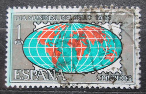 Poštovní známka Španìlsko 1963 Mapa svìta Mi# 1397