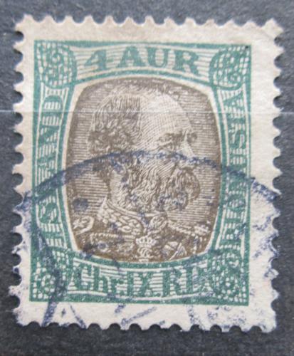 Poštovní známka Island 1902 Král Christian IX, služební Mi# 18