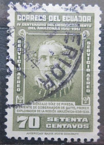 Potovn znmka Ekvdor 1942 Gonzalo Diaz de Pineda Mi# 464