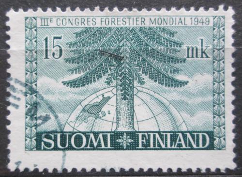 Poštovní známka Finsko 1949 Smrk ztepilý Mi# 369
