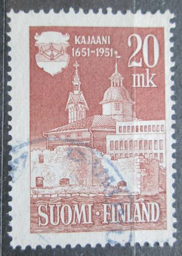 Potovn znmka Finsko 1951 Radnice a kostel v Kajaani Mi# 395