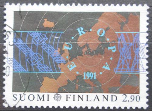 Poštovní známka Finsko 1991 Evropa CEPT, satelity Mi# 1145