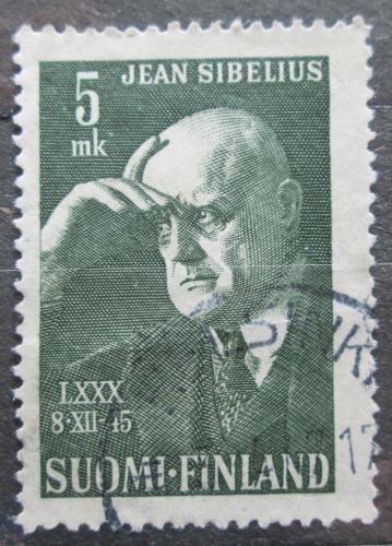 Potovn znmka Finsko 1945 Jean Sibelius, skladatel Mi# 319