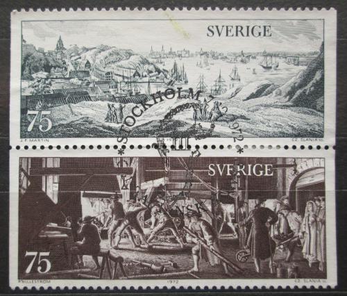 Poštovní známka Švédsko 1972 Umìní Mi# 770-71