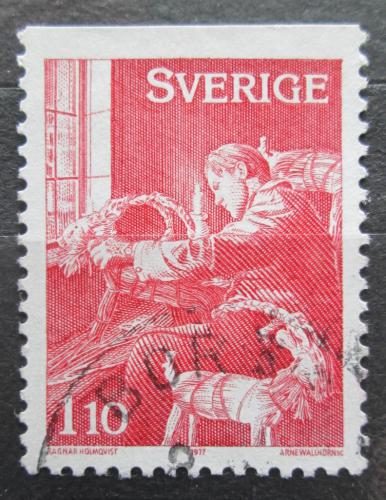 Poštovní známka Švédsko 1977 Vánoce Mi# 1007 D