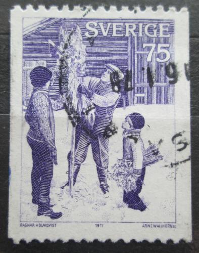 Poštovní známka Švédsko 1977 Vánoce Mi# 1006 C