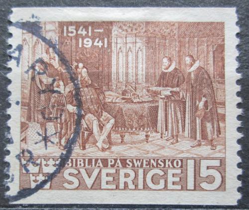 Poštovní známka Švédsko 1941 První švédská bible Mi# 281 A