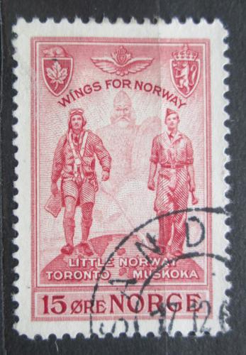 Poštovní známka Norsko 1946 Letci Mi# 314