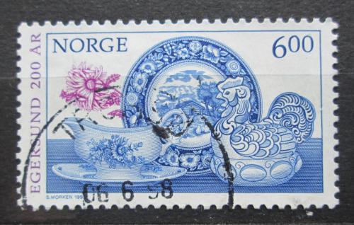 Poštovní známka Norsko 1998 Fajánsy Egersundu Mi# 1279