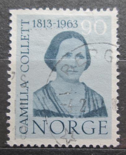 Poštovní známka Norsko 1963 Camilla Collett, spisovatelka Mi# 486