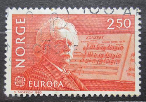 Poštovní známka Norsko 1983 Edvard Grieg, skladatel Mi# 885