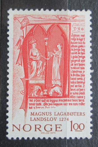 Poštovní známka Norsko 1974 Král Magnus Lagabøter Mi# 683