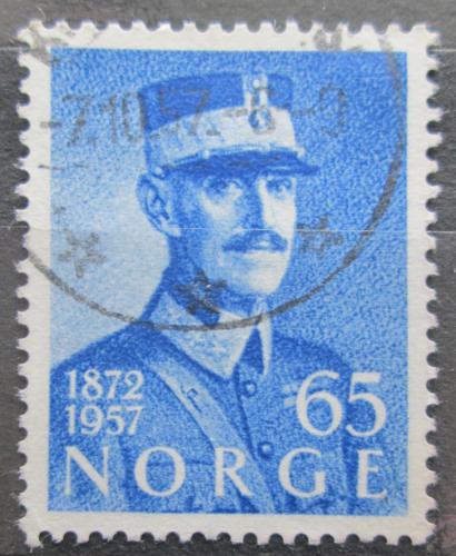 Poštovní známka Norsko 1957 Král Haakon VII. Mi# 417