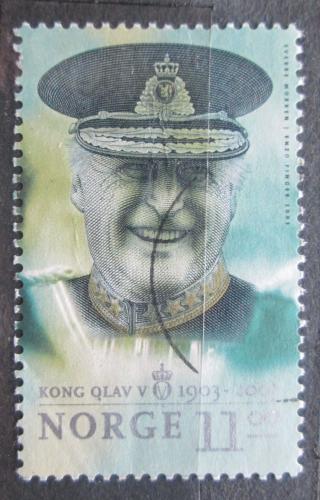 Poštovní známka Norsko 2003 Král Olaf V. Mi# 1473