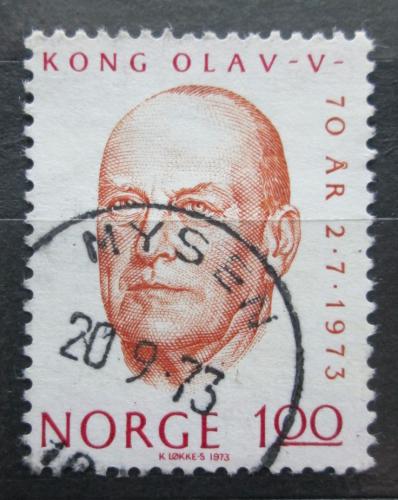 Poštovní známka Norsko 1973 Král Olaf V. Mi# 664