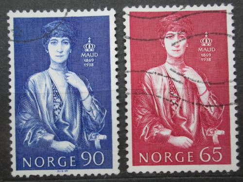 Poštovní známky Norsko 1969 Královna Maud z Walesu Mi# 598-99