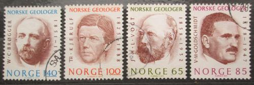 Poštovní známky Norsko 1974 Norští geologové Mi# 687-90