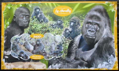 Poštovní známka Gabon 2020 Gorily Mi# N/N