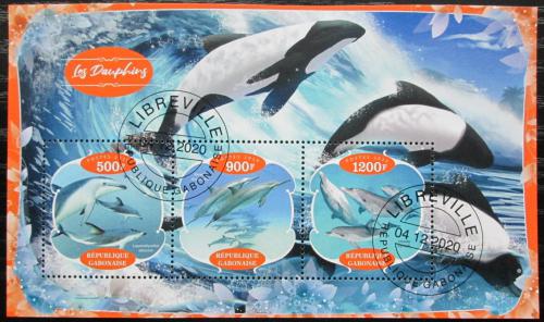 Poštovní známky Gabon 2020 Delfíni Mi# N/N