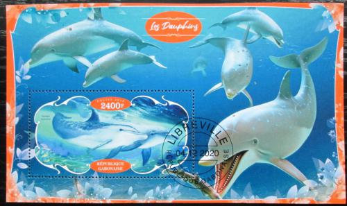 Poštovní známka Gabon 2020 Delfíni Mi# N/N