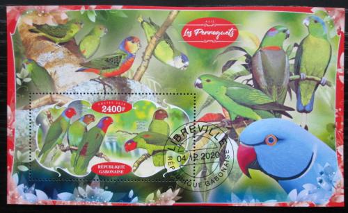 Poštovní známka Gabon 2020 Papoušci Mi# N/N