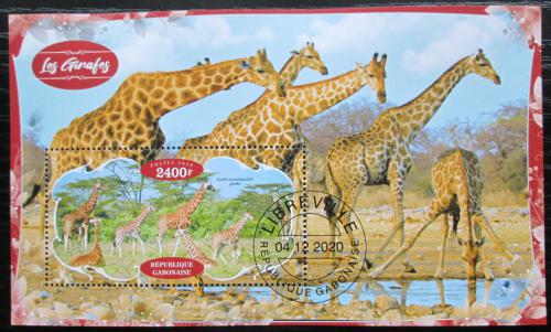 Poštovní známka Gabon 2020 Žirafy Mi# N/N
