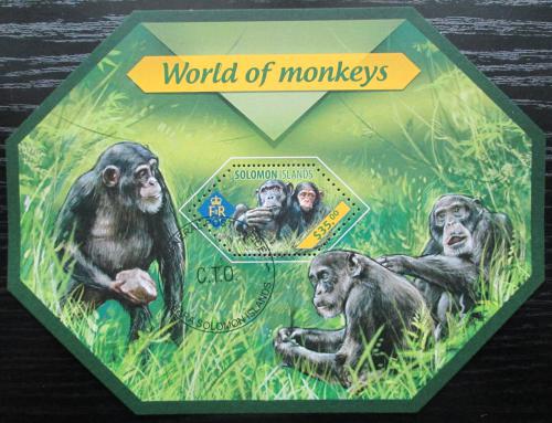 Poštovní známka Šalamounovy ostrovy 2014 Opice Mi# Block 317 Kat 12€