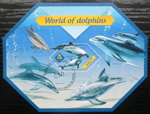 Poštovní známka Šalamounovy ostrovy 2014 Delfíni Mi# Block 313 Kat 12€