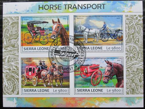 Poštovní známky Sierra Leone 2017 Konì a dostavníky Mi# 8635-38 Kat 11€