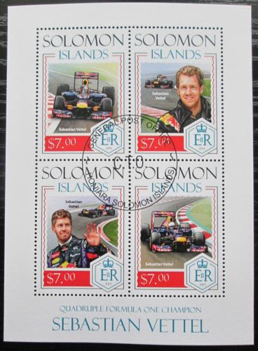 Potovn znmky alamounovy ostrovy 2014 Sebastian Vettel Mi# 2477-80 Kat 9.50