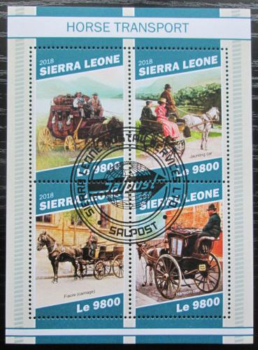 Poštovní známky Sierra Leone 2018 Konì a dostavníky Mi# 10574-77 Kat 11€