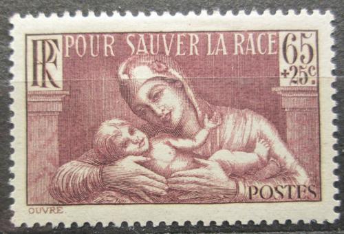 Poštovní známka Francie 1937 Matka s dítìtem Mi# 361 Kat 5€